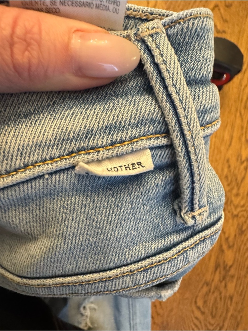 Mother The High Waisted Smokin’ Double Ankle Fray Jeans size 26 - Picture 13 of 16